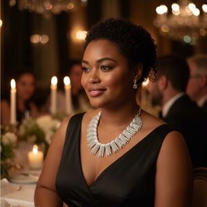 Sarah Coventry “Simply Elegant” 1962  Silver-Tone Signed Vintage Necklace